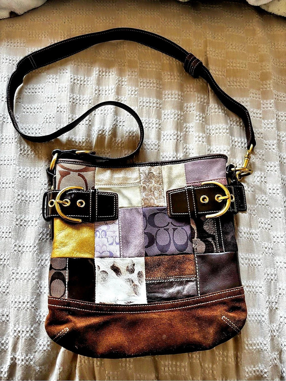 Coach Patchwork crossbody bag Vintage